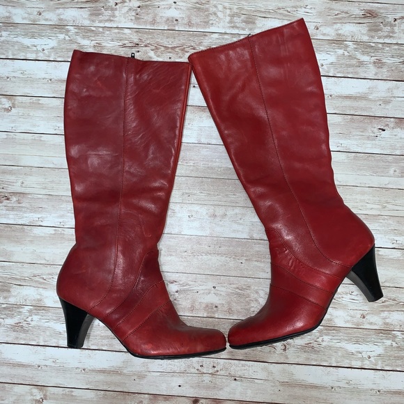 born red boots